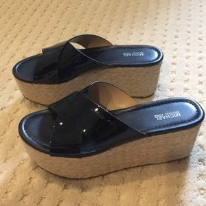 Michael Kors Patent Leather Platform Shoes